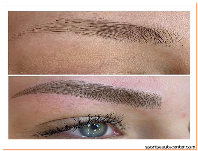 ویژگی رنگ ابرو روی میکروبلیدینگ